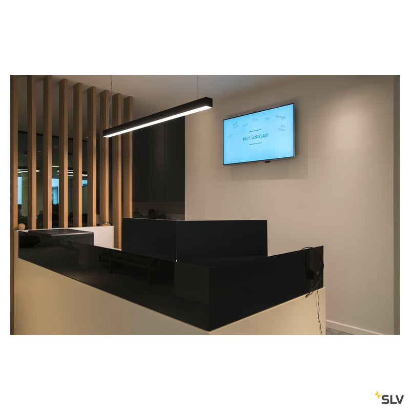 GLENOS, professional pendant, LED, 3000K, black, 1 m, 43W