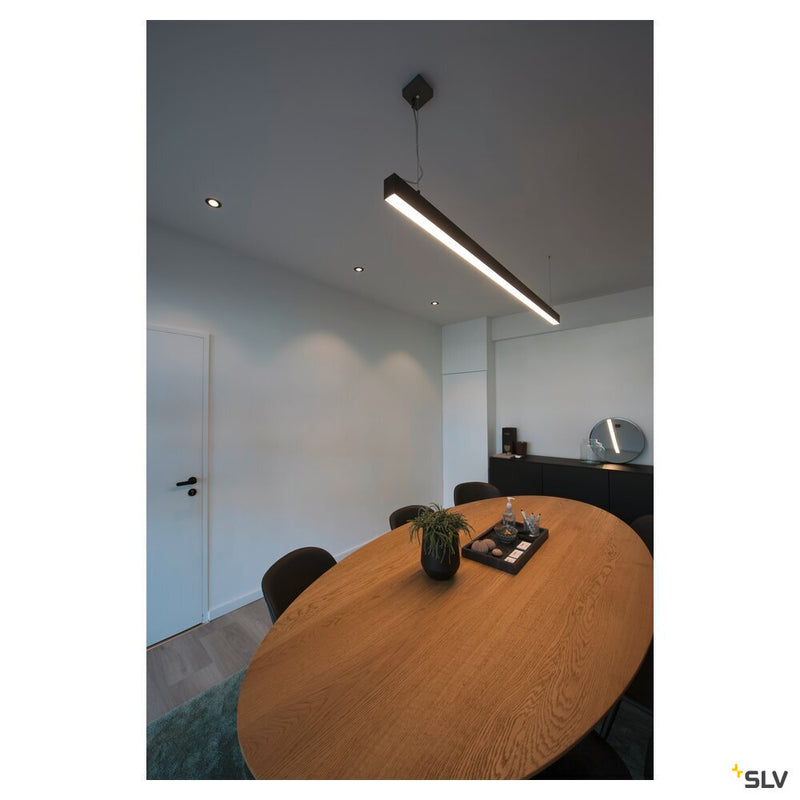GLENOS, professional pendant, LED, 3000K, black, 2 m, 85W