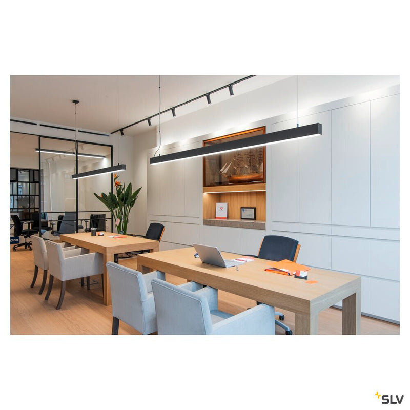 GLENOS, professional pendant, LED, 3000K, black, 2 m, 85W