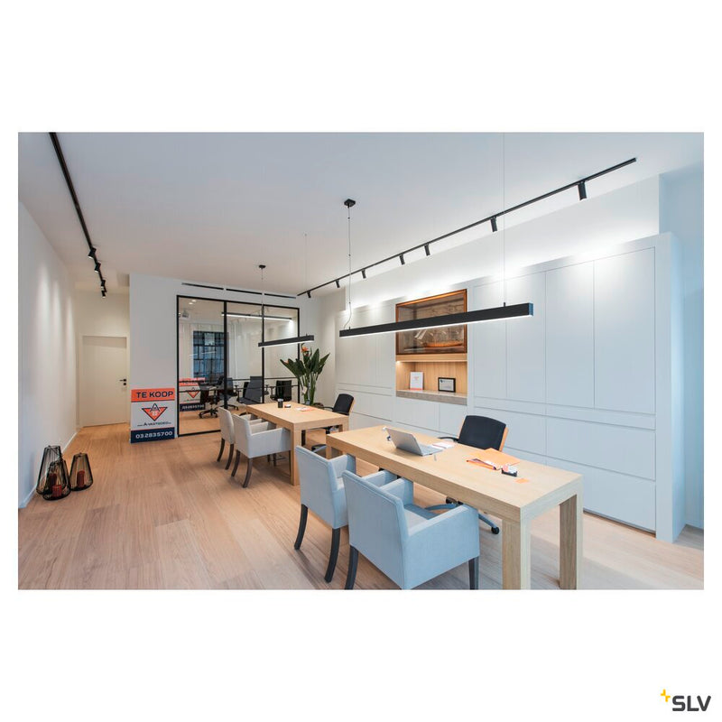 GLENOS, professional pendant, LED, 3000K, black, 2 m, 85W