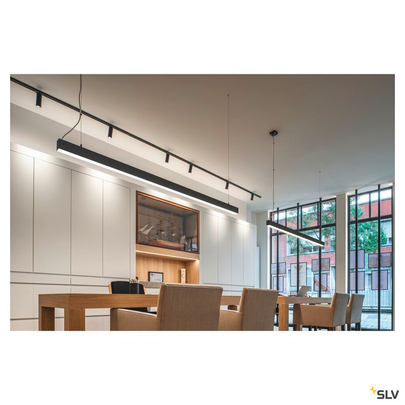 GLENOS, professional pendant, LED, 3000K, black, 2 m, 85W