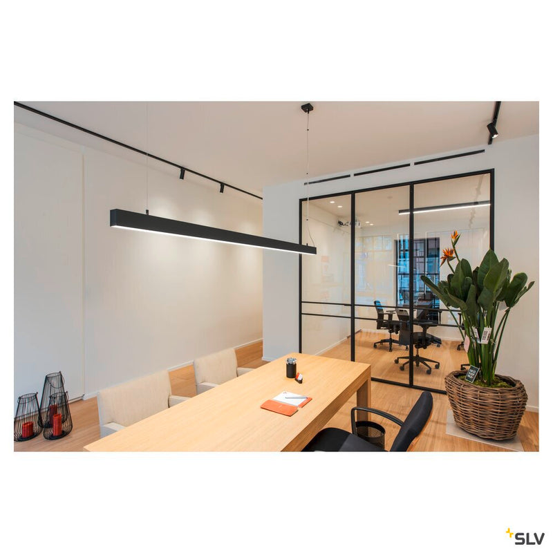 GLENOS, professional pendant, LED, 3000K, black, 2 m, 85W