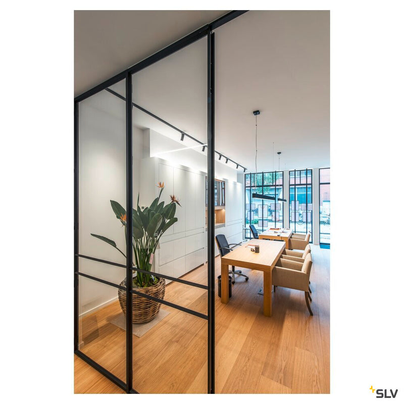 GLENOS, professional pendant, LED, 3000K, black, 2 m, 85W