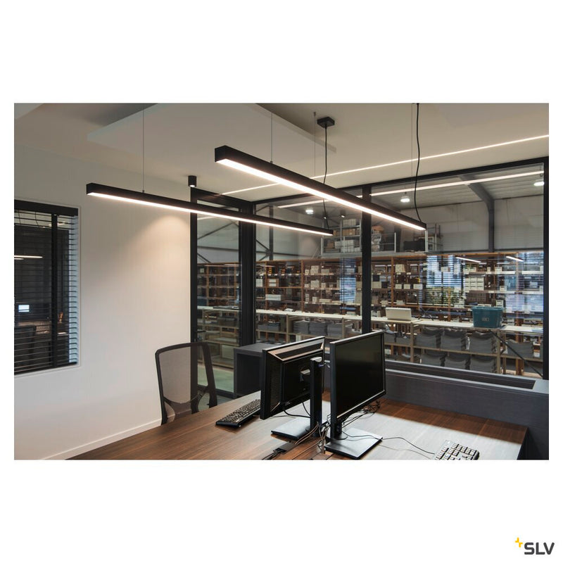 GLENOS, professional pendant, LED, 3000K, black, 2 m, 85W