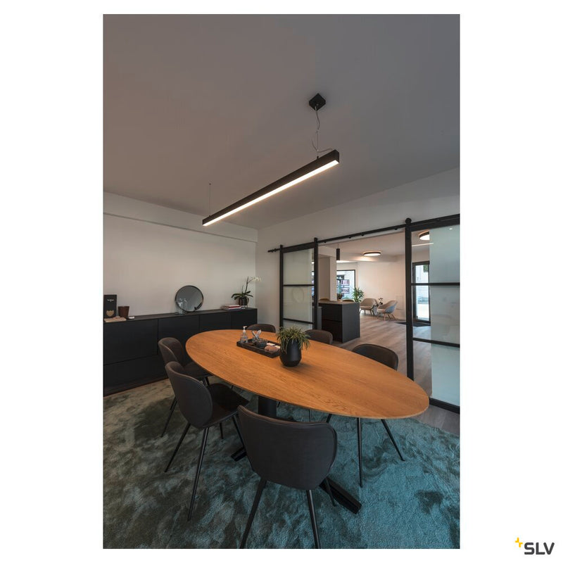 GLENOS, professional pendant, LED, 3000K, black, 2 m, 85W