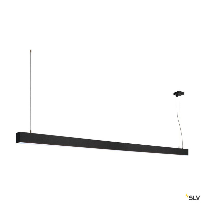 GLENOS, profile pendant light, LED, 4000K, black, 2 m, 85W