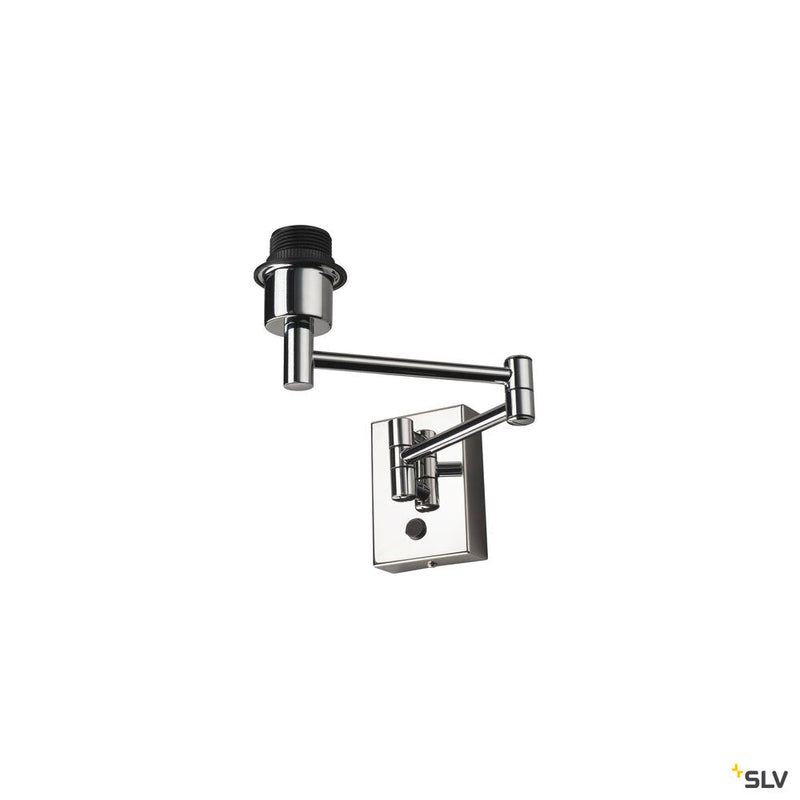 FENDA Base, WL, Indoor surface-mounted wall light, E27, max. 40W, chrome