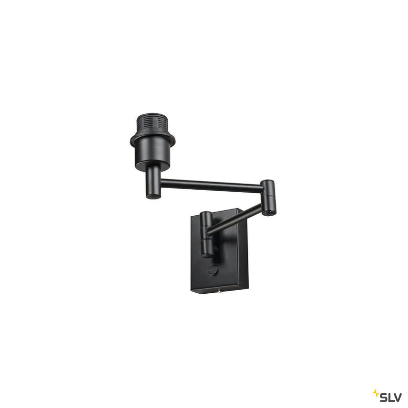 FENDA Base, WL, Indoor surface-mounted wall light, E27, max. 40W, black