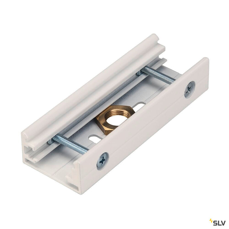 JOINT CONNECTOR for EUTRAC 240V 3-phase surface-mounted track, M13 thread, white