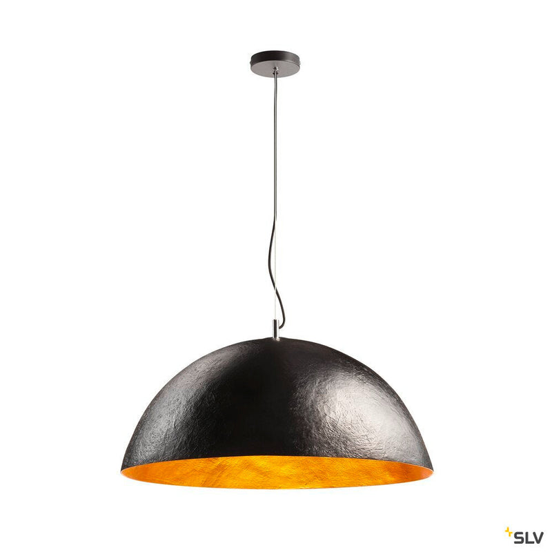 FORCHINI 70 PD, Indoor pendant, black/gold, E27, max. 40W