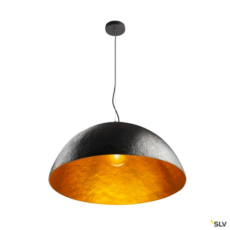 FORCHINI 70 PD, Indoor pendant, black/gold, E27, max. 40W