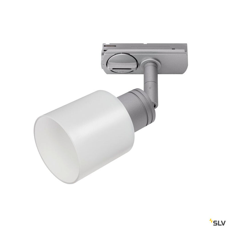 PURI TRACK SPOT, QPAR51 glass, silver 50W, incl. 1-circuit adapter