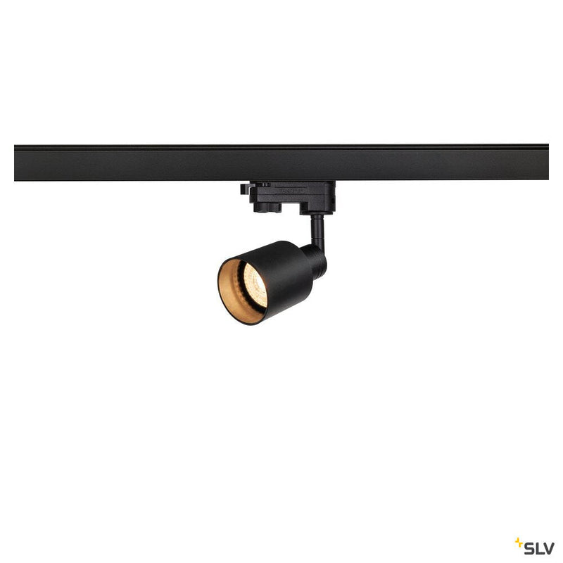 PURI TRACK QPAR51 glass, black 50W, incl. 3-circuit adapter