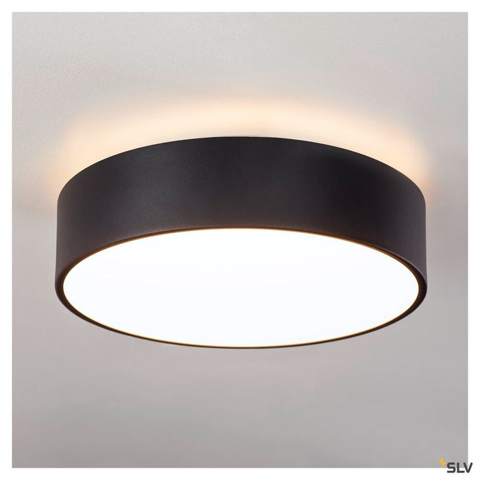 MEDO 30 CW AMBIENT, LED Outdoor surface-mounted wall and ceiling light, TRIAC, black, 3000/4000K