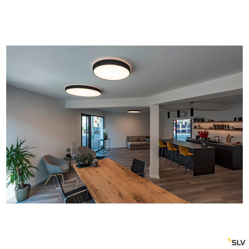 MEDO 90 CL AMBIENT, LED indoor surface-mounted ceiling light, TRIAC, black, 3000/4000K
