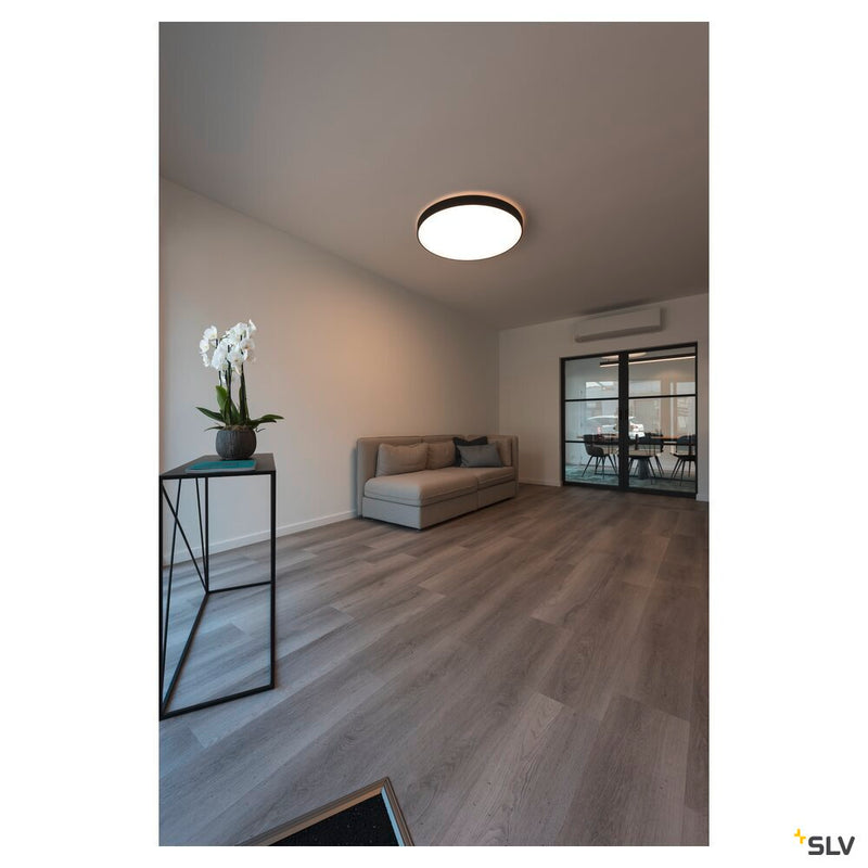 MEDO 90 CL AMBIENT, LED indoor surface-mounted ceiling light, TRIAC, black, 3000/4000K