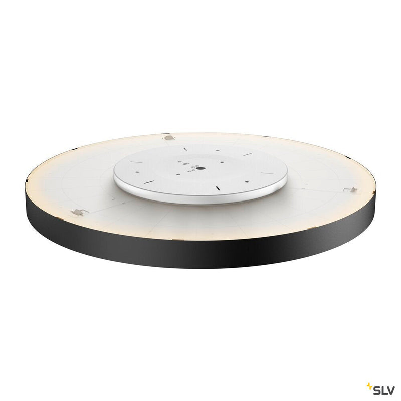 MEDO 90 CL AMBIENT, LED indoor surface-mounted ceiling light, TRIAC, black, 3000/4000K