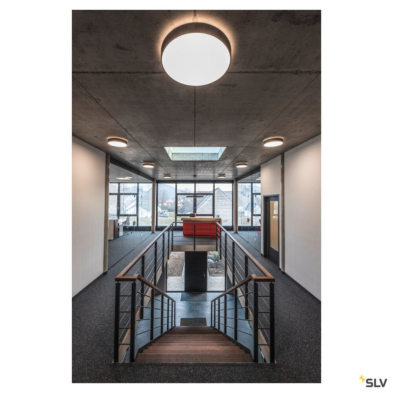 MEDO 60 CW AMBIENT, LED Outdoor surface-mounted wall and ceiling light, TRIAC, black, 3000/4000K