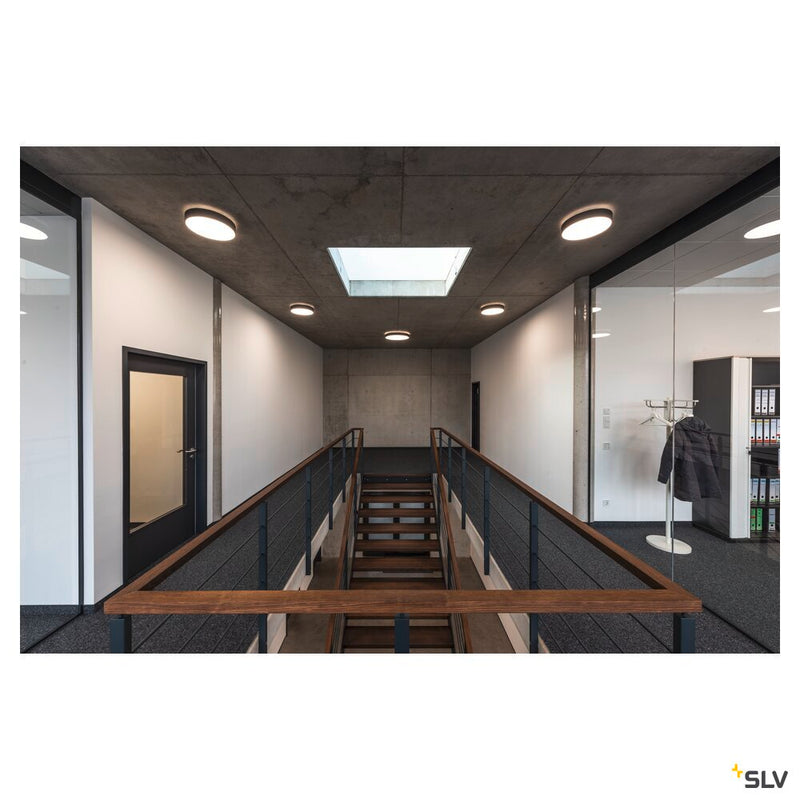 MEDO 60 CW AMBIENT, LED Outdoor surface-mounted wall and ceiling light, TRIAC, black, 3000/4000K