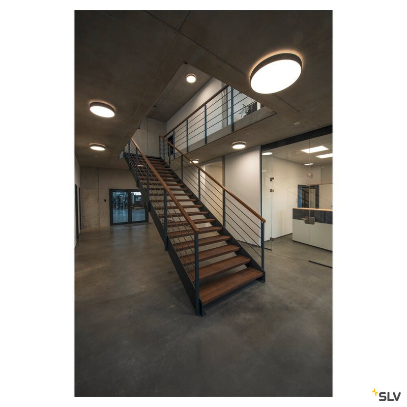 MEDO 60 CW AMBIENT, LED Outdoor surface-mounted wall and ceiling light, TRIAC, black, 3000/4000K