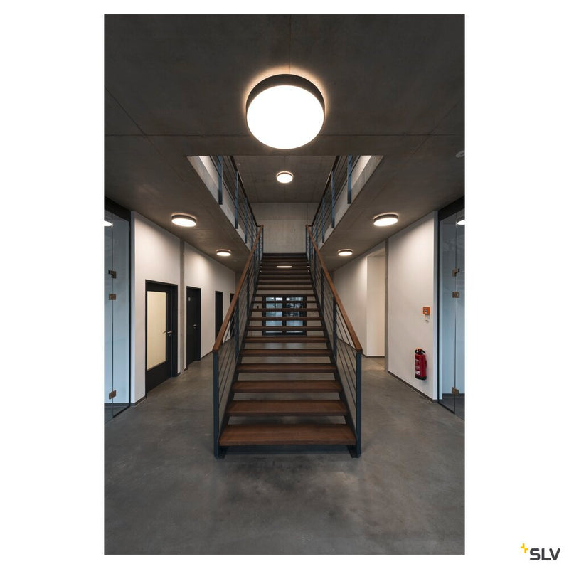 MEDO 60 CW AMBIENT, LED Outdoor surface-mounted wall and ceiling light, TRIAC, black, 3000/4000K