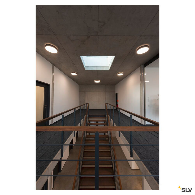 MEDO 60 CW AMBIENT, LED Outdoor surface-mounted wall and ceiling light, TRIAC, black, 3000/4000K