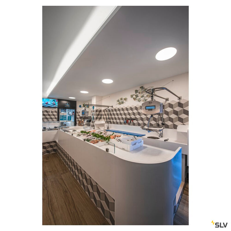 MEDO 40 EL, LED indoor recessed ceiling light, frameless version, white, 3000/4000K