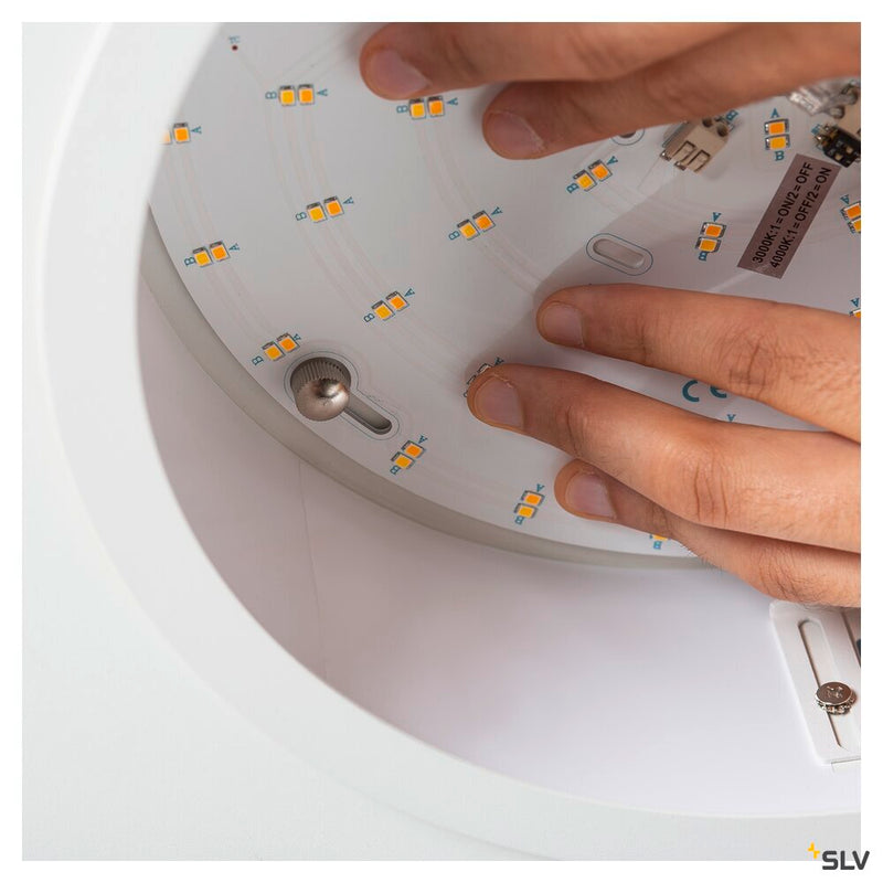 MEDO 30 EL, LED indoor recessed ceiling light, frame version, white, 3000/4000K