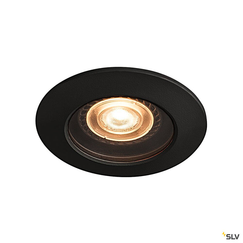 VARU QPAR51 DL, outdoor recessed ceiling light, black, IP20/65