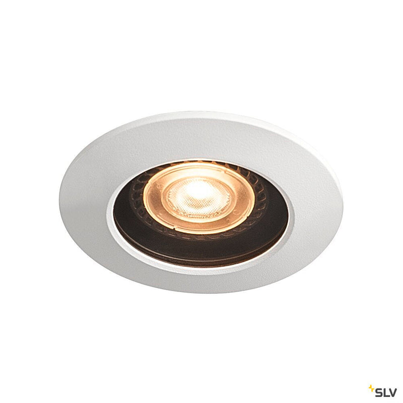 VARU QPAR51 DL, outdoor recessed ceiling light, black/white, IP20/65