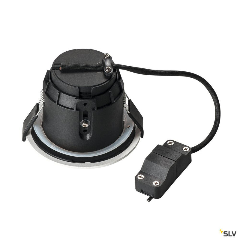 VARU QPAR51 DL, outdoor recessed ceiling light, black/white, IP20/65