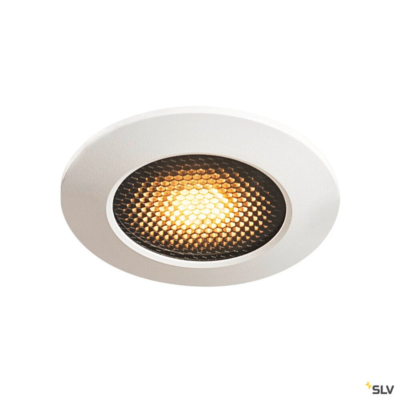 VARU QPAR51 DL, outdoor recessed ceiling light, black/white, IP20/65