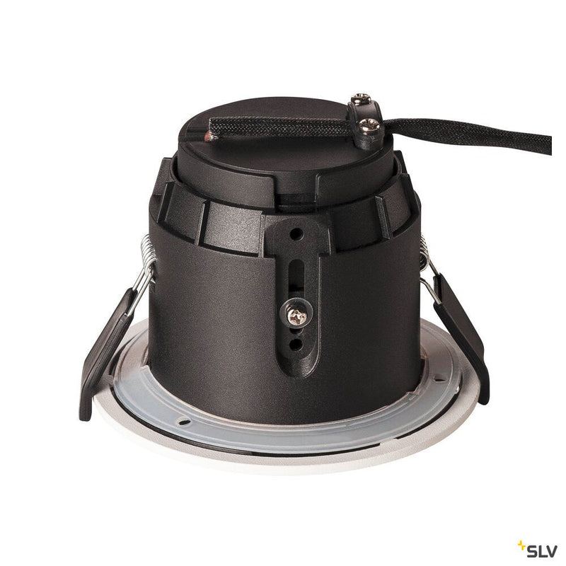 VARU QPAR51 DL, outdoor recessed ceiling light, black/white, IP20/65