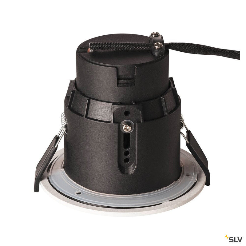 VARU QPAR51 DL, outdoor recessed ceiling light, black/white, IP20/65