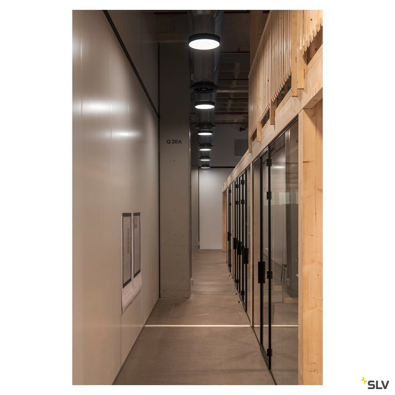 MEDO 40 CW AMBIENT, LED Outdoor surface-mounted wall and ceiling light, DALI, black, 3000/4000K