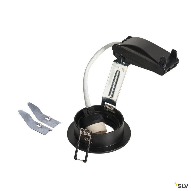 NEW TRIA 68 round, indoor recessed ceiling light, QPAR51, black, 50W