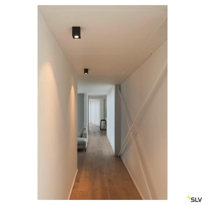 TRILEDO CL, indoor surface-mounted ceiling light, QPAR51, black, max 10W