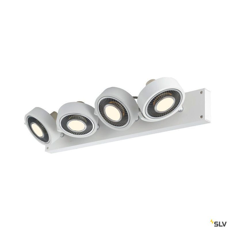 KALU CW, indoor surface-mounted wall and ceiling light, quad, QPAR111 white 4x75W