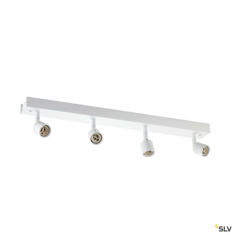 PURI CW, Indoor surface-mounted wall and ceiling light, quad, QPAR51, white, 4x50W