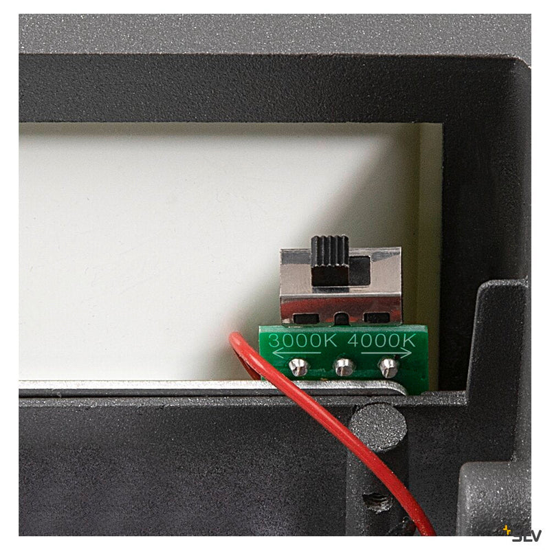 SITRA CUBE WL, LED outdoor surface-mounted wall and ceiling light, anthracite, IP44, 3000K, 10W