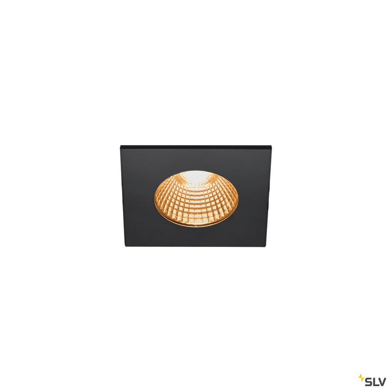 PATTA-I, LED outdoor recessed ceiling light, angular DL IP65 black 1800-3000K