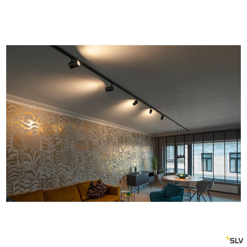 PARA CONE 14 pendant, LED GU10 51 mm, round, black / gold, Ø/H 13.3/14, incl. 1-phase adapter, black