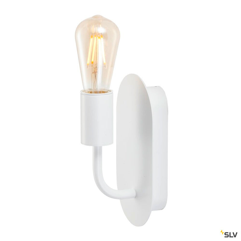 FITU WL, Indoor surface-mounted wall light, E27, white, max. 24W