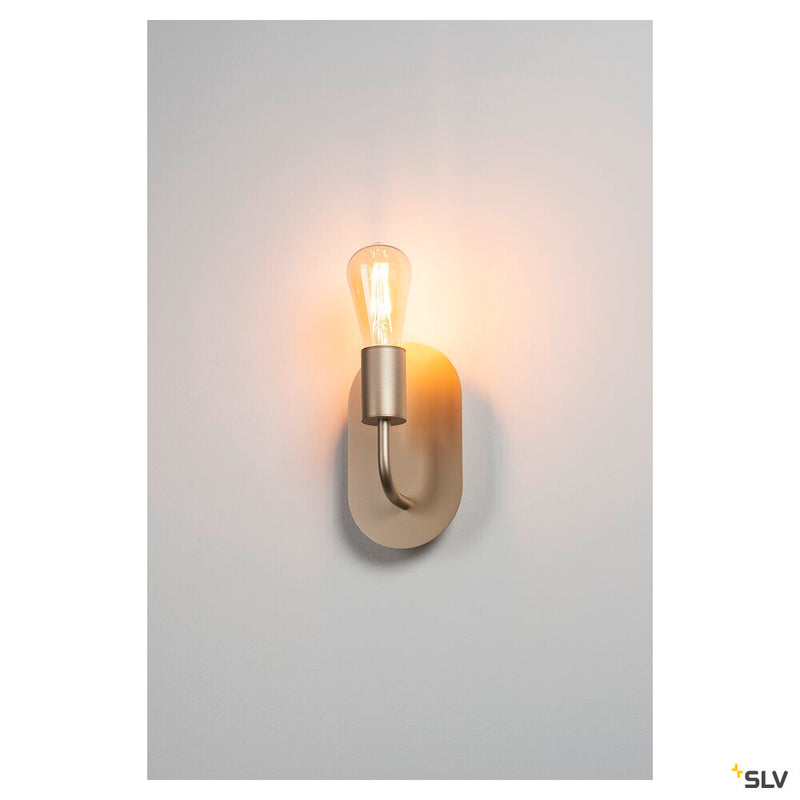 FITU FL, indoor floor stand, E27, soft gold, max. 24W