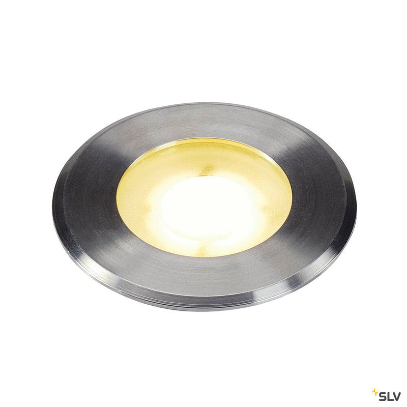 DASAR Flat, outdoor LED recessed floor light, stainless steel 304, 4000K, IP67, 4.3W