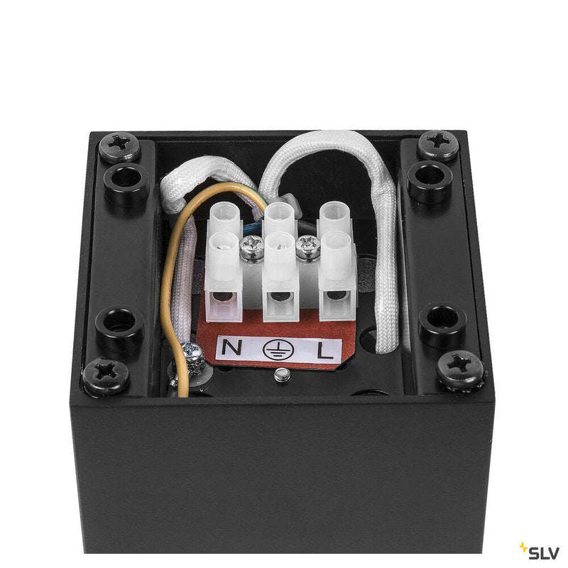 ALTRA DICE CL, Indoor surface-mounted wall and ceiling light, QPAR51, black