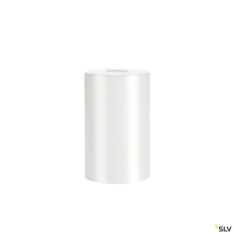 FENDA glass shade, white