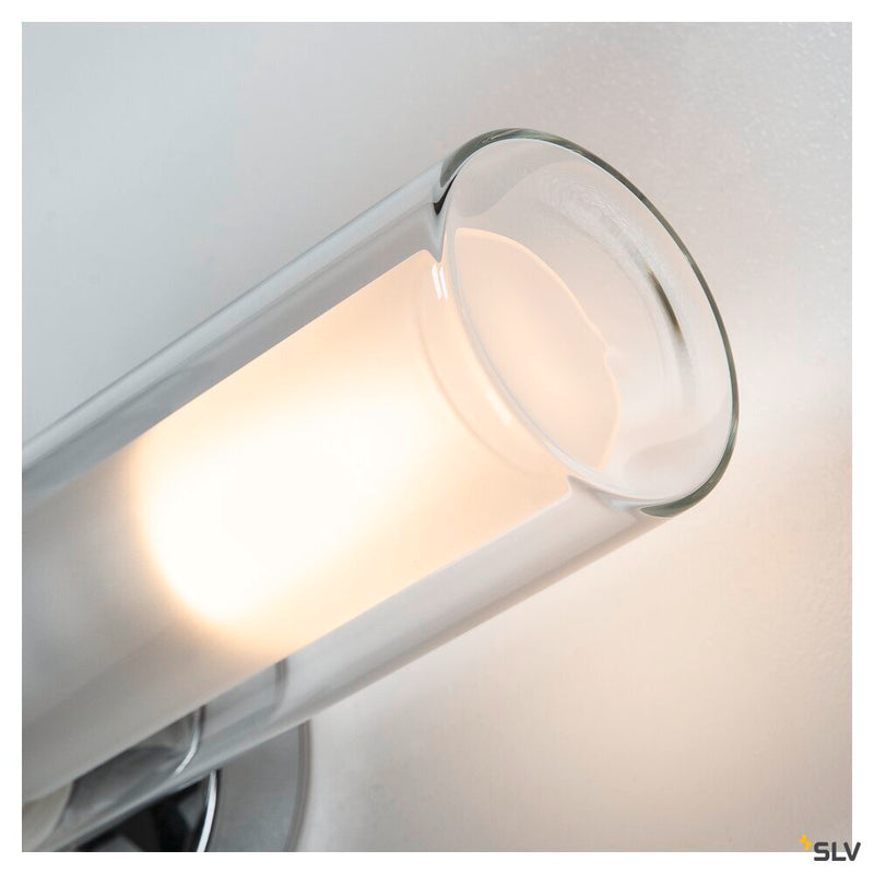 WL 106 wall light, double glass, chrome, 2xE14