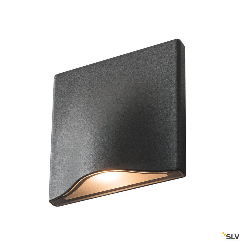 VILUA S WL Outdoor recessed wall light, anthracite, 3000K IP54 100° 405lm