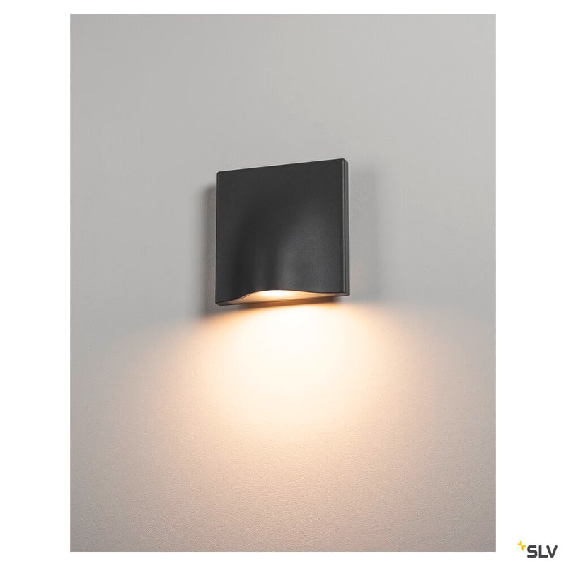 VILUA L WL Outdoor recessed wall light, anthracite, 3000K IP54 100° 810lm